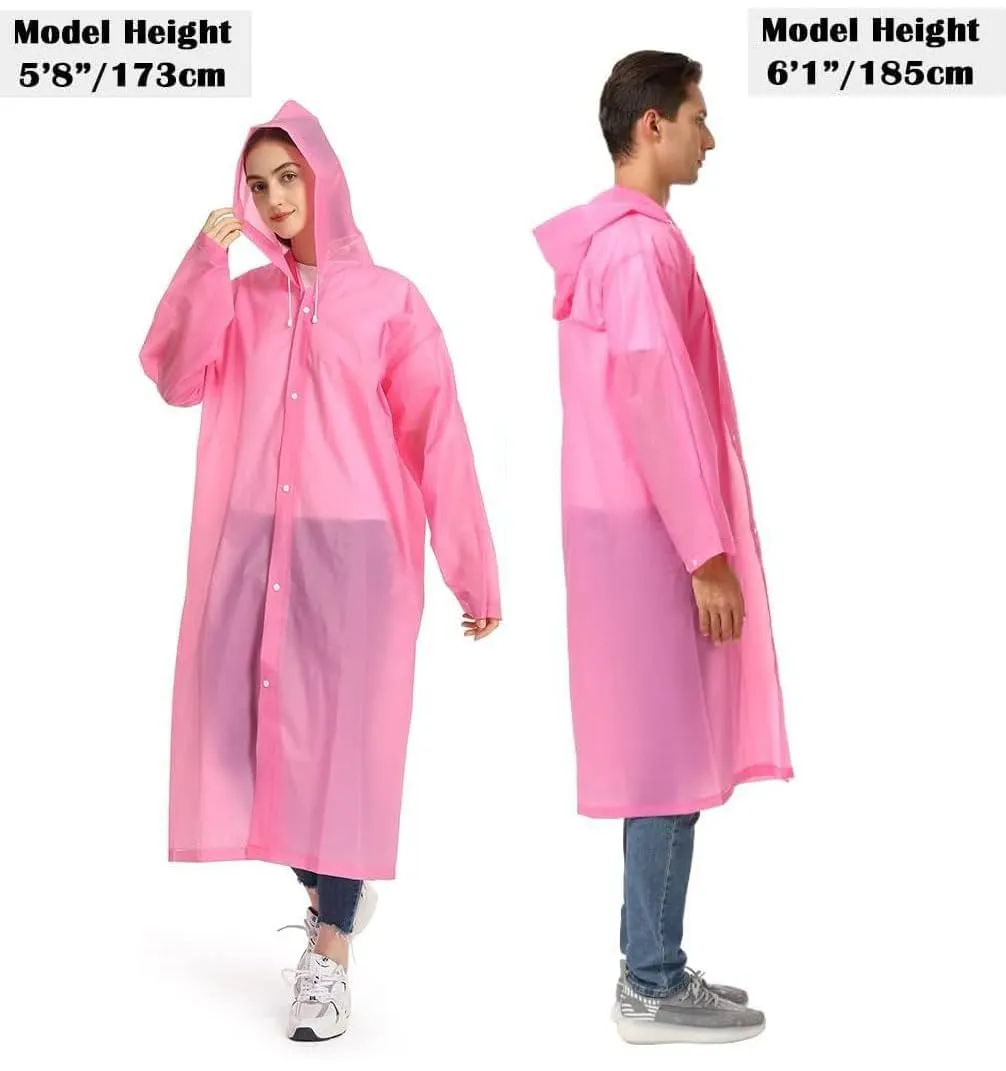GUKOY Poncho Pioggia Impermeabile in EVA per Uomini e Donne, 2 Pezzi - immagine 5