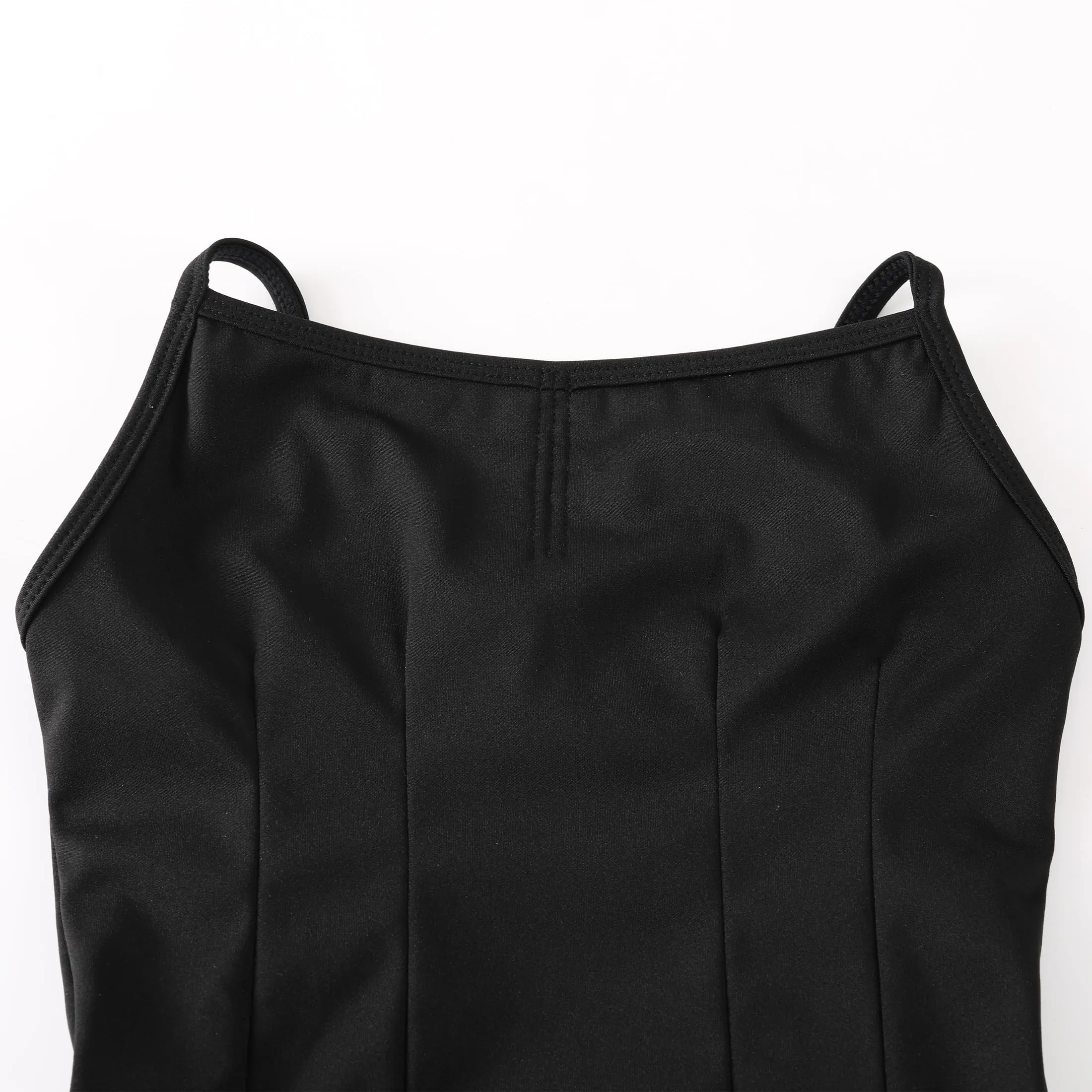 ZYXWVU Body Danza Classica Bambina con Spalline Regolabili, Nero, 11-12 anni - immagine 5