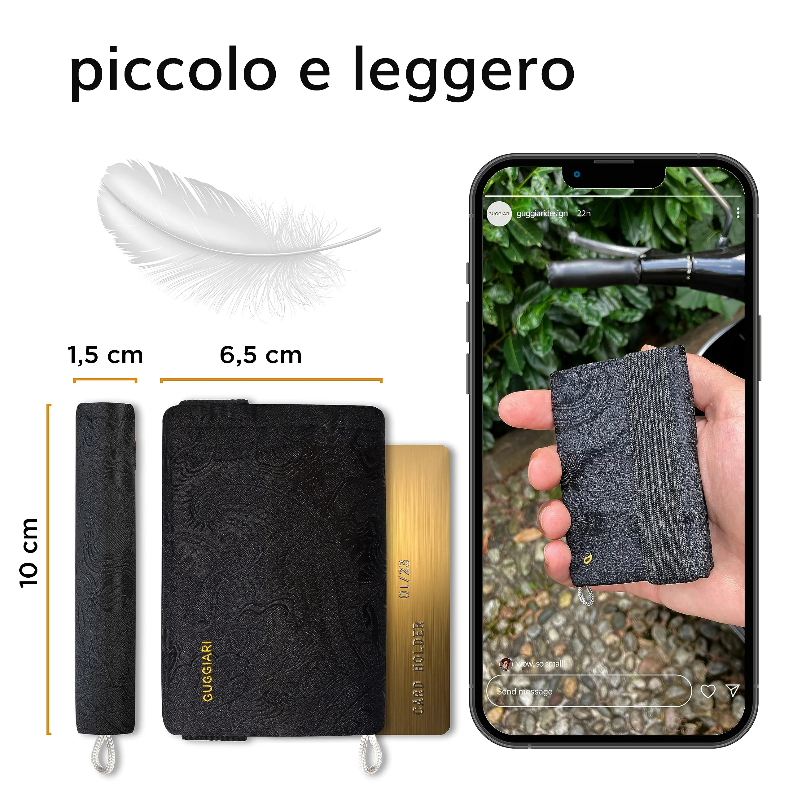 Guggiari Portafoglio Uomo Slim con Protezione RFID - Dragon - immagine 3