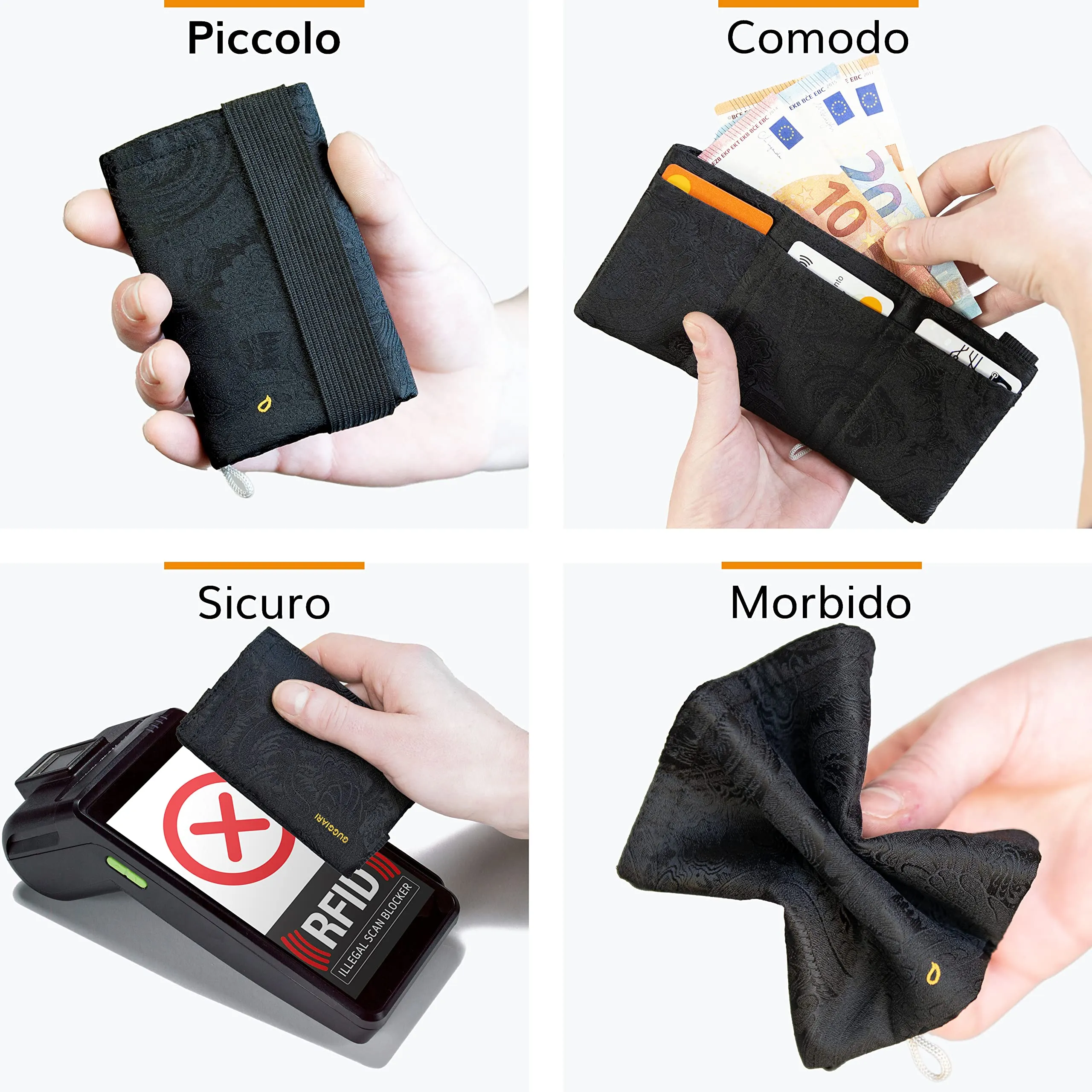 Guggiari Portafoglio Uomo Slim con Protezione RFID - Dragon - immagine 5