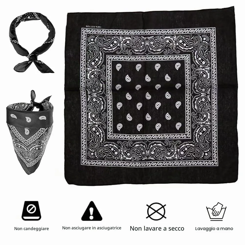 WFKKMEQ Set Accessori Costume da Cowboy 7 Pezzi con Cappello, Bandana, Fondine, Cinture, Collana e Distintivo (Marrone) - immagine 7