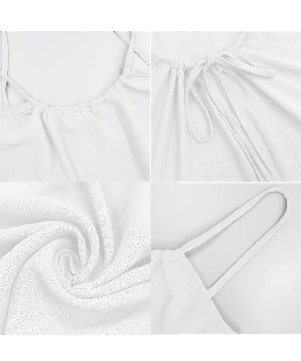 ABINGOO Vestito Estivo Lungo Donna Schiena Scoperta Maxi Abito - immagine 6