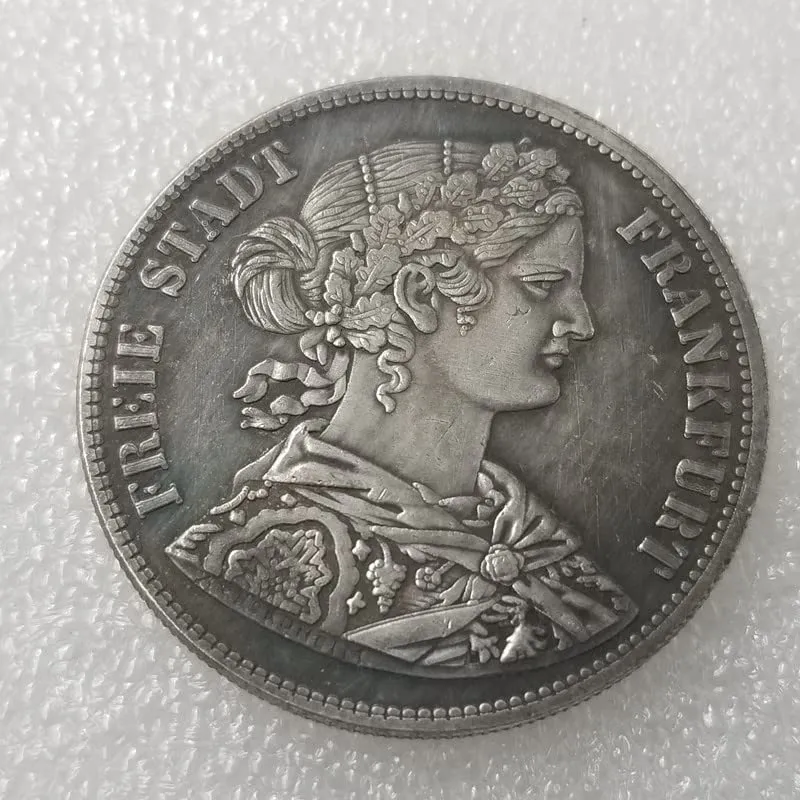 Riproduzioni di Monete Antiche Tedesche e Europee in Argento (German-1866) - immagine 2