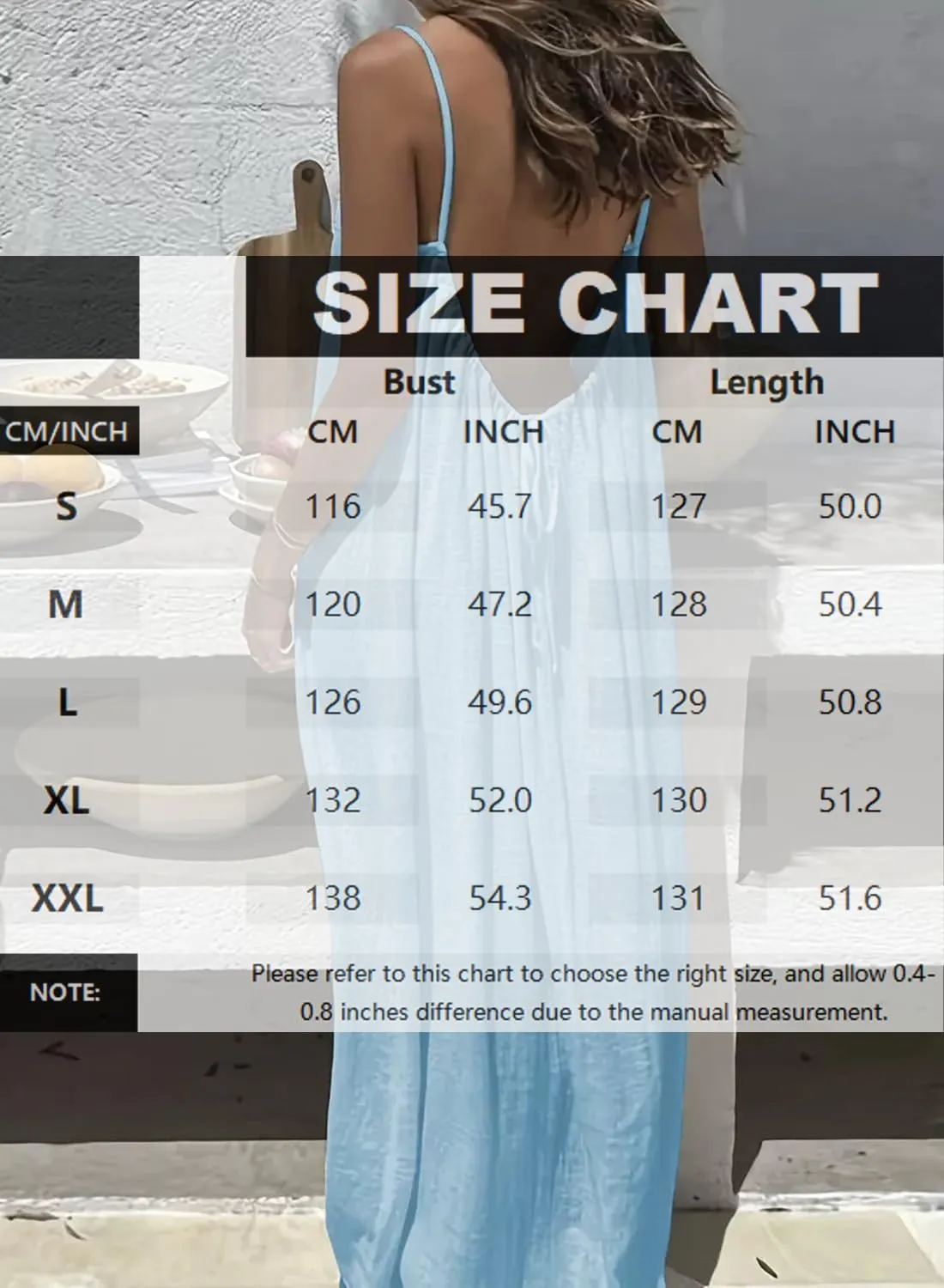 ABINGOO Vestito Estivo Lungo Donna Schiena Scoperta Casual Maxi Abito - immagine 7