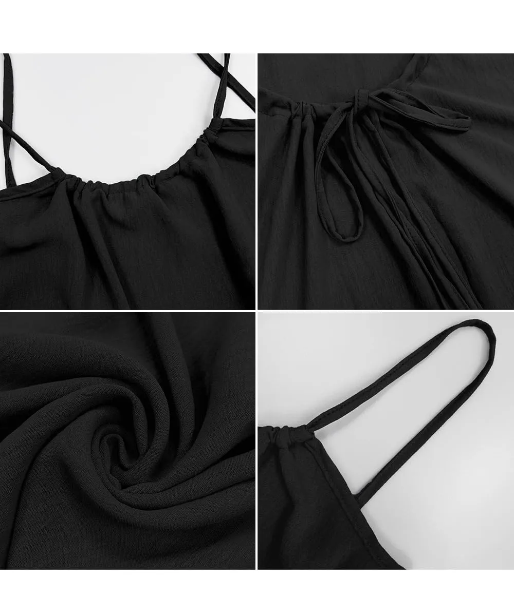 ABINGOO Vestito Estivo Lungo Donna Schiena Scoperta Maxi Abito Casual - immagine 6