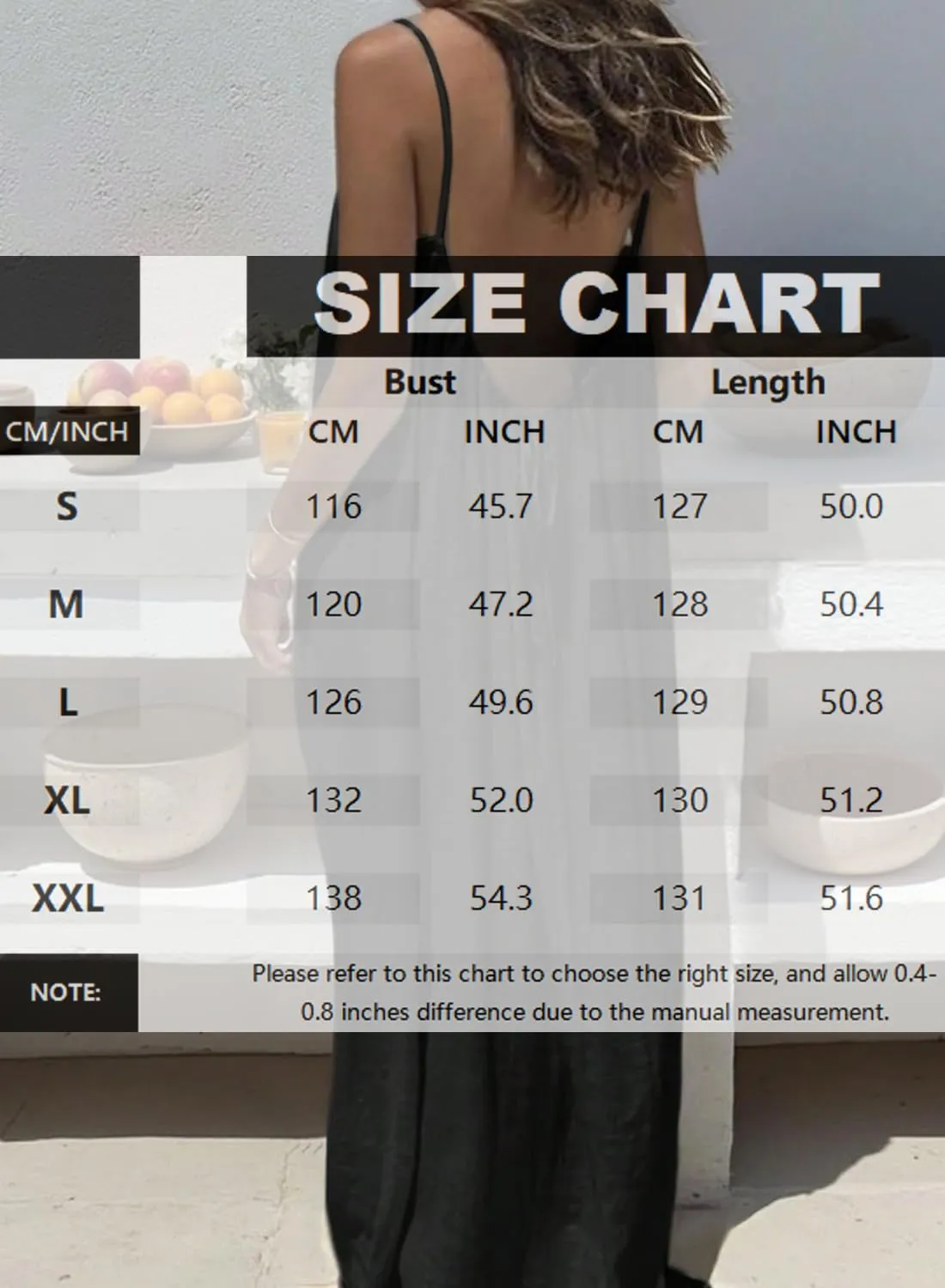 ABINGOO Vestito Estivo Lungo Donna Schiena Scoperta Maxi Abito Casual - immagine 7