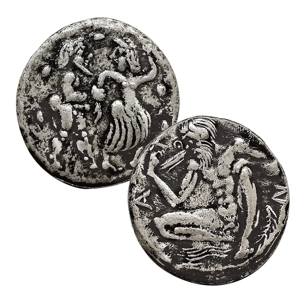 Riproduzioni di Monete Greche Antiche in Argento (Ancient Greek-Homer's Epic Story) - immagine 1