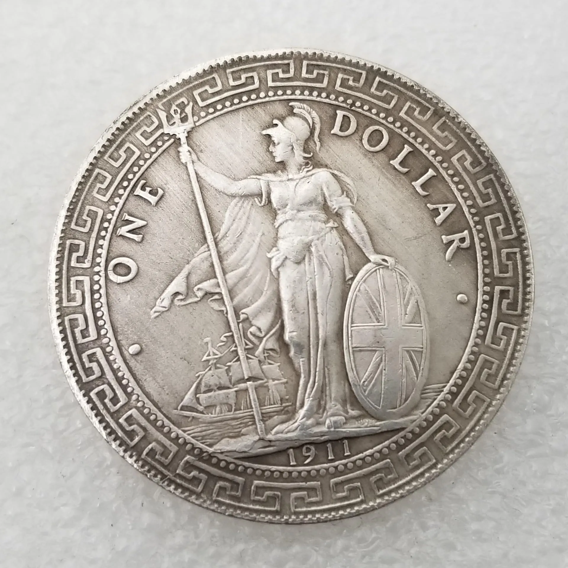 Riproduzione Moneta Argento Vittoriana Britannica (British-1911) - immagine 2