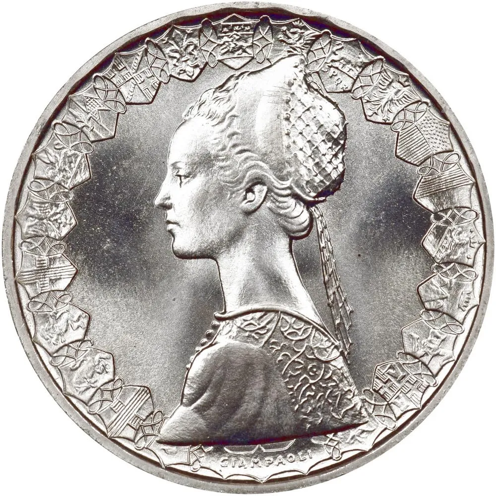 Riproduzione Moneta 500 Lire Italiane da Collezione - immagine 2