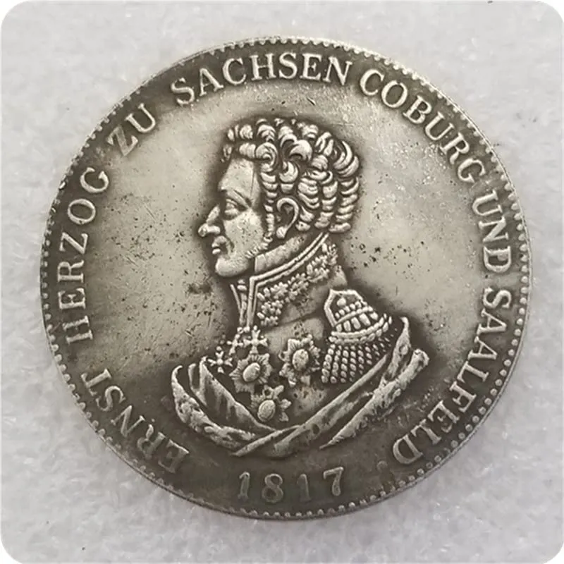Riproduzioni di monete antiche europee in argento, collezione storica (German-1817) - immagine 2