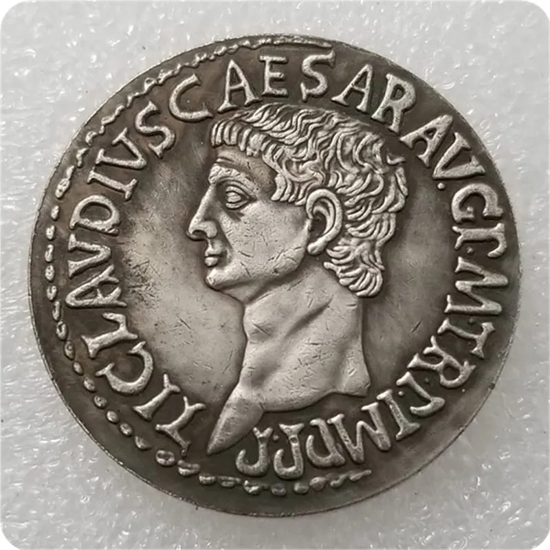 Riproduzione Moneta Antica Roma Caesar Ceres in Argento - immagine 2
