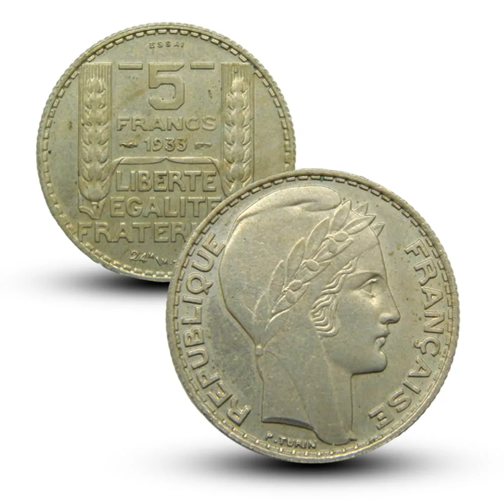 Riproduzione Moneta Argento Francia 1933 per Collezionisti - immagine 1