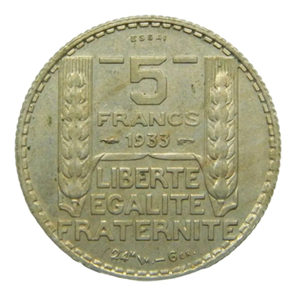 Riproduzione Moneta Argento Francia 1933 per Collezionisti - immagine 3