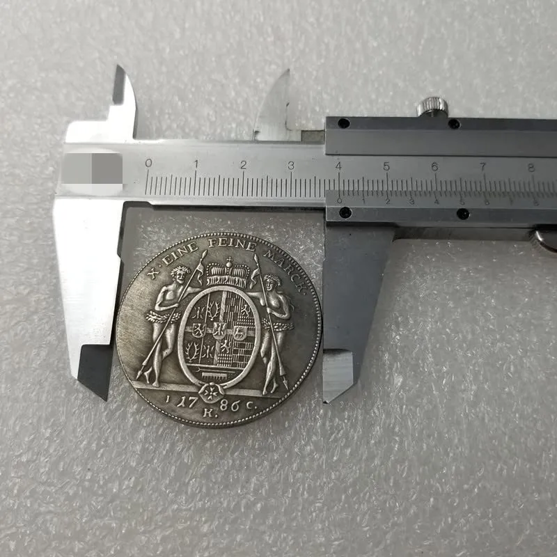 Riproduzioni di monete antiche europee in argento, collezione storica (German-1786) - immagine 4