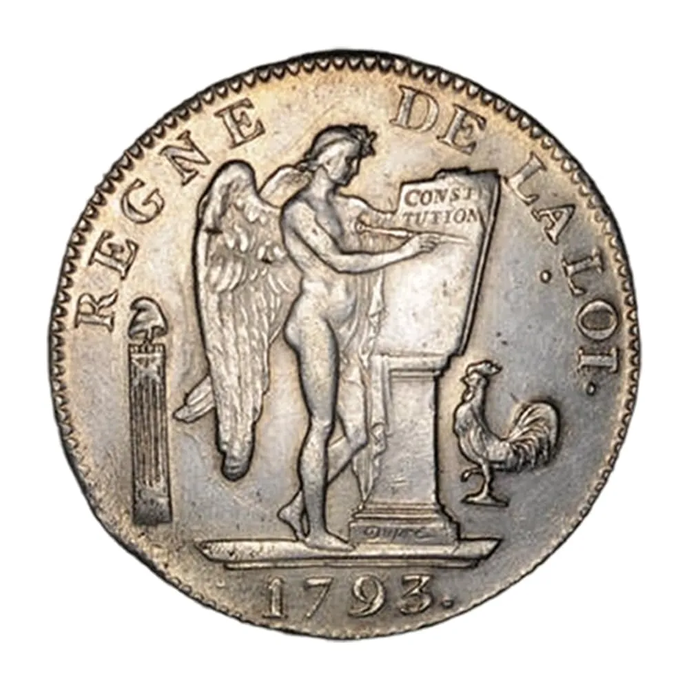 Riproduzione Moneta Argento Francia 1793 - immagine 2