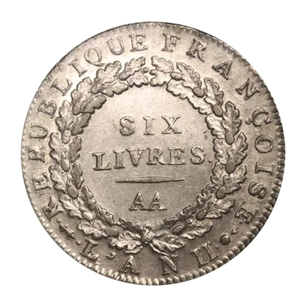 Riproduzione Moneta Argento Francia 1793 - immagine 3