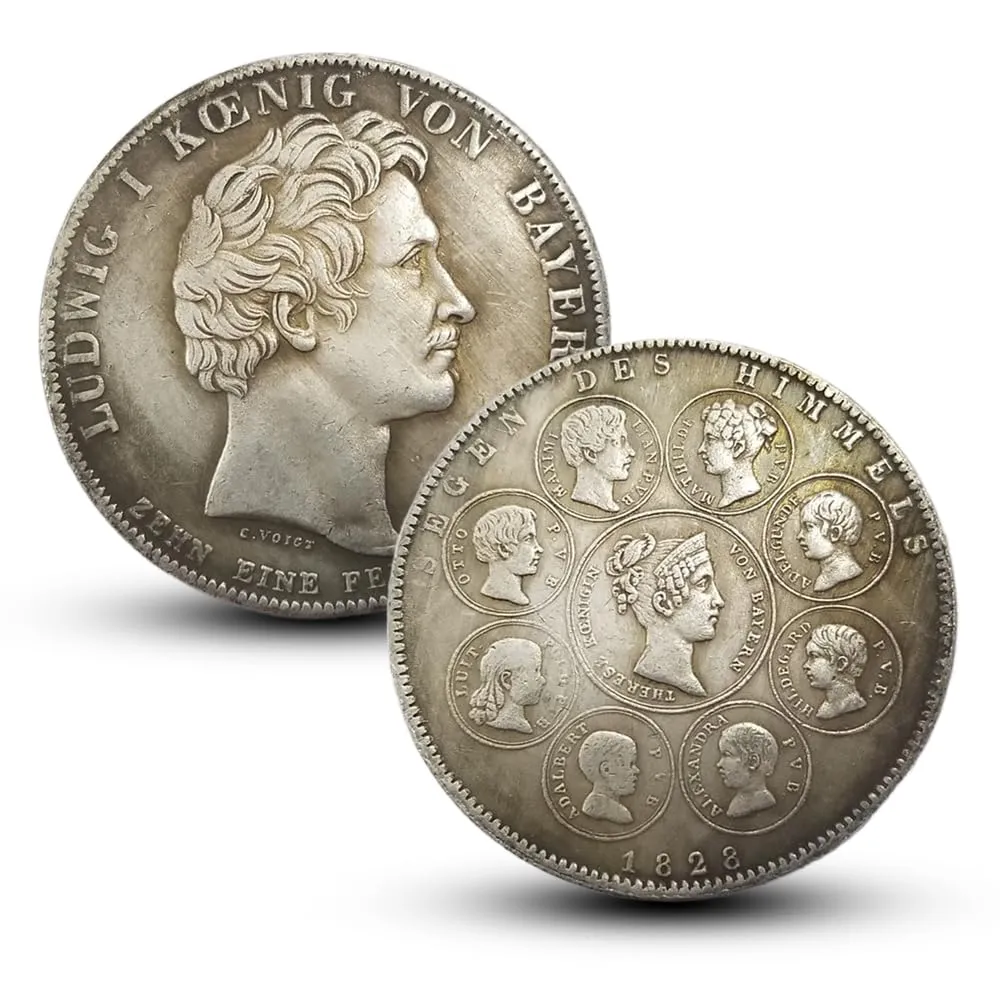 Riproduzioni di Monete Antiche Europee in Argento (German-1828) - immagine 1