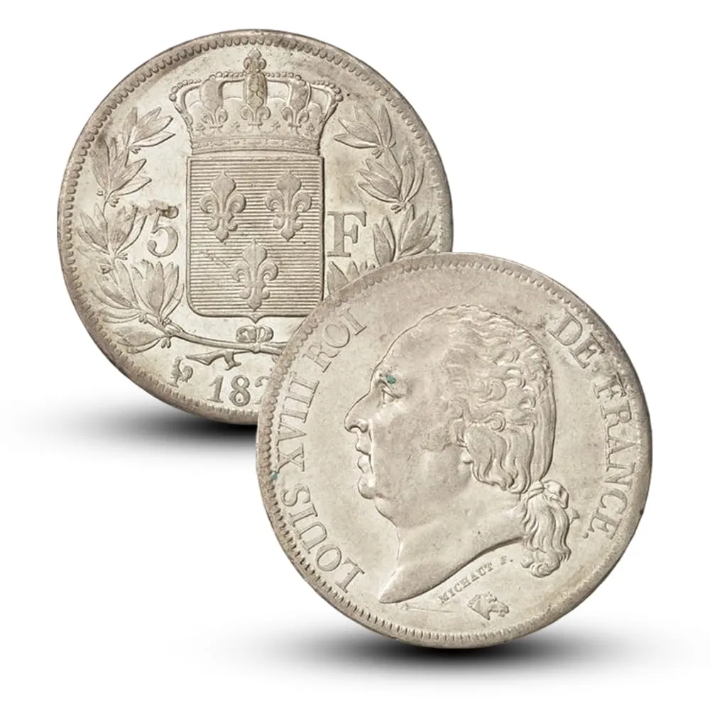 Riproduzione Moneta Argento Francia 1820 - immagine 1