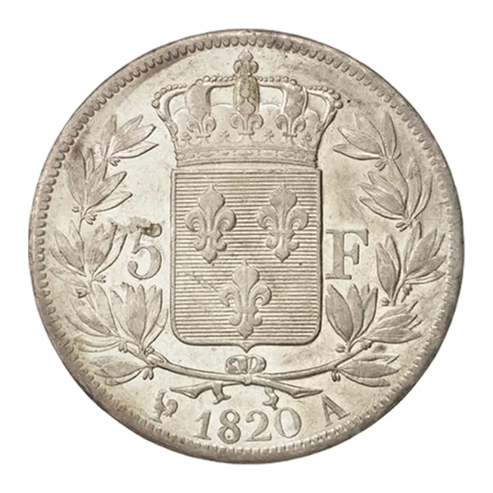 Riproduzione Moneta Argento Francia 1820 - immagine 3