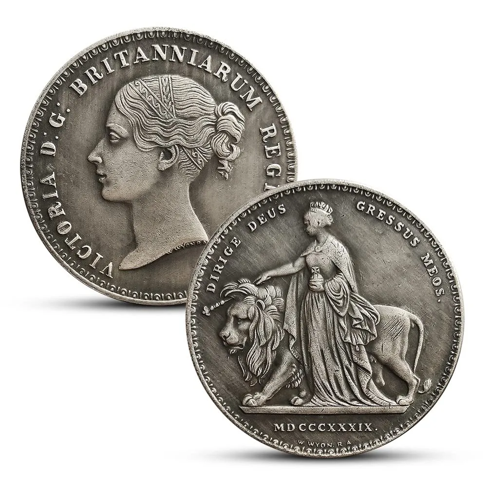 Riproduzioni di Monete Antiche Europee in Argento, Collezione Regina Vittoria e Modelli Storici - immagine 3