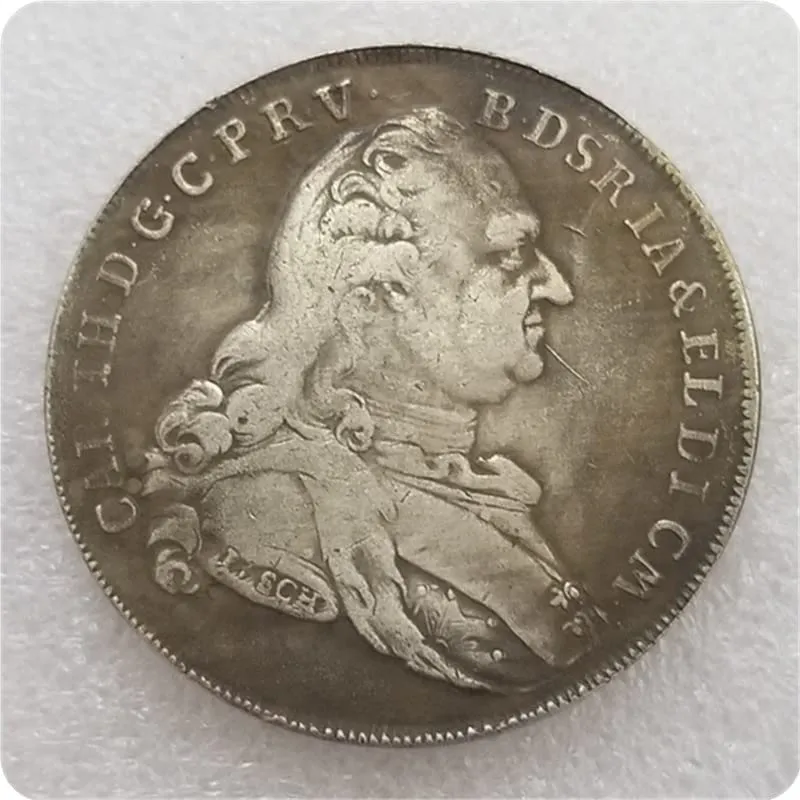 Riproduzioni di Monete Antiche Tedesche e Europee in Argento (German-1782) - immagine 2