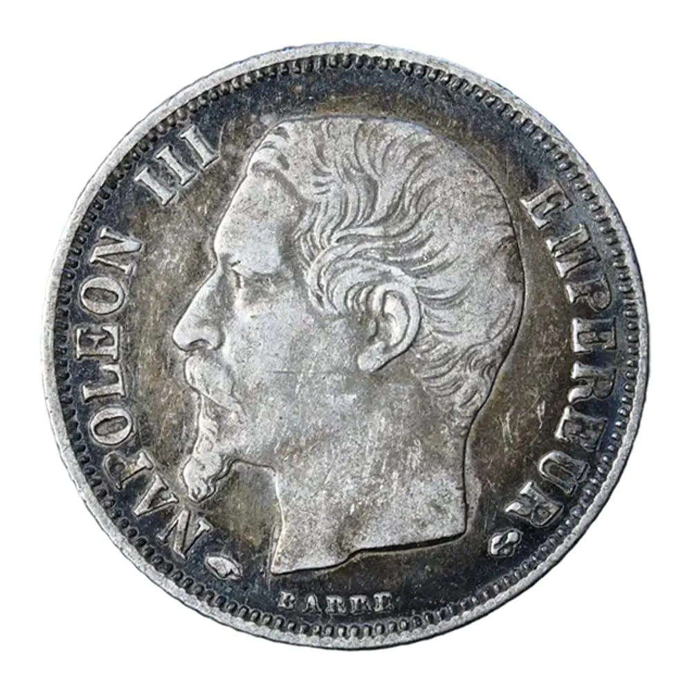 Riproduzione Moneta Argento Francia 1859 - immagine 2