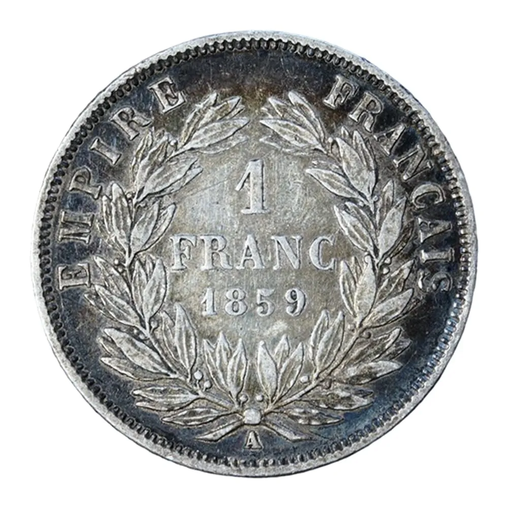 Riproduzione Moneta Argento Francia 1859 - immagine 3