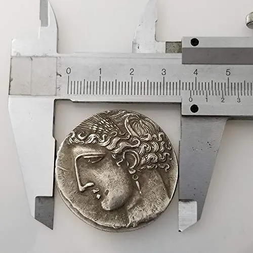 Riproduzione Moneta Antica Greca Corinto Pegasus in Argento - immagine 4