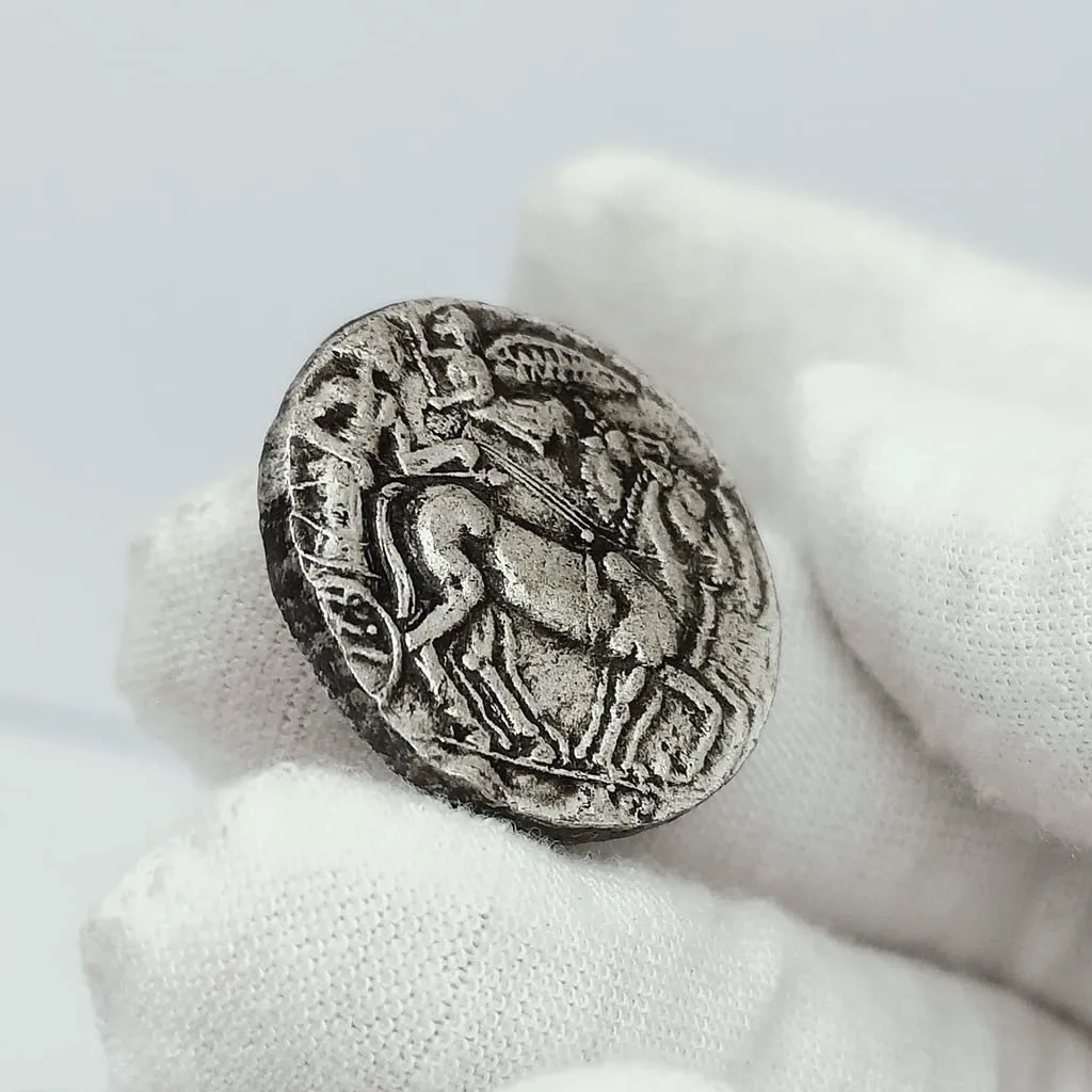 Riproduzione Monete Greche Antiche in Argento (Ancient Greek-Chariot) - immagine 5