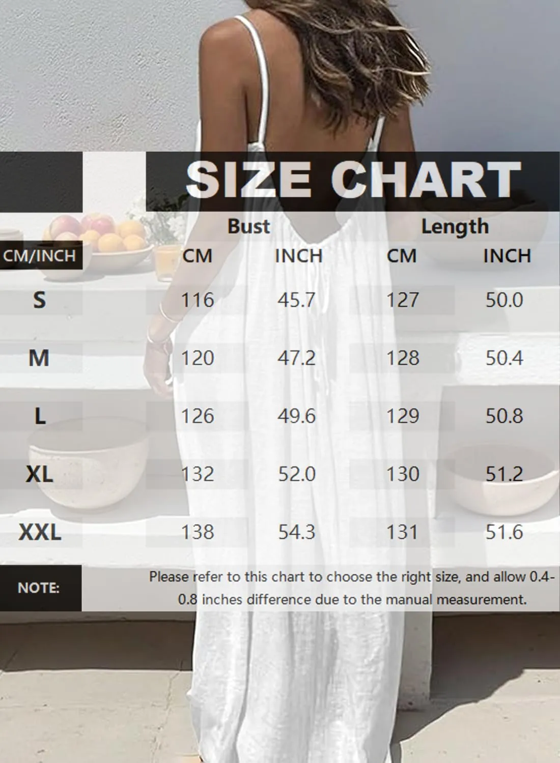 ABINGOO Vestito Estivo Lungo Donna Schiena Scoperta Maxi Abito - immagine 7