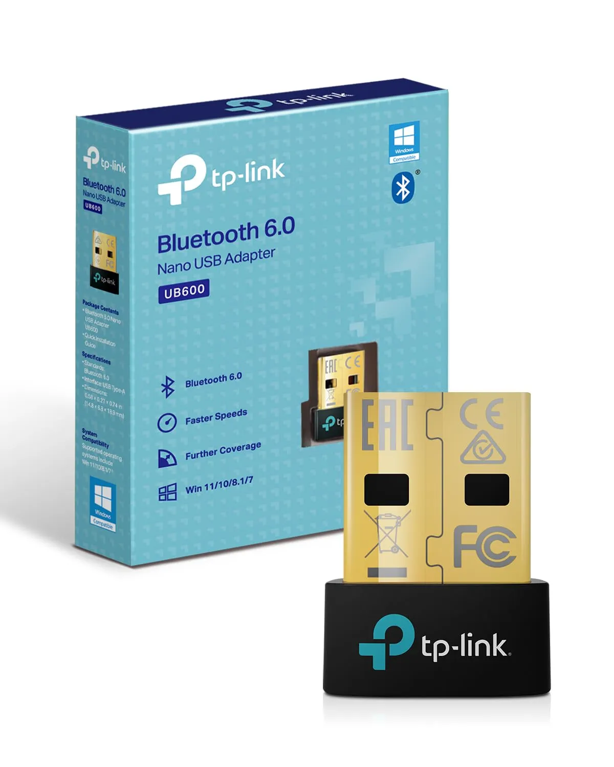 TP-Link UB600 Adattatore USB Bluetooth 6.0 Nano Wireless per PC - immagine 1