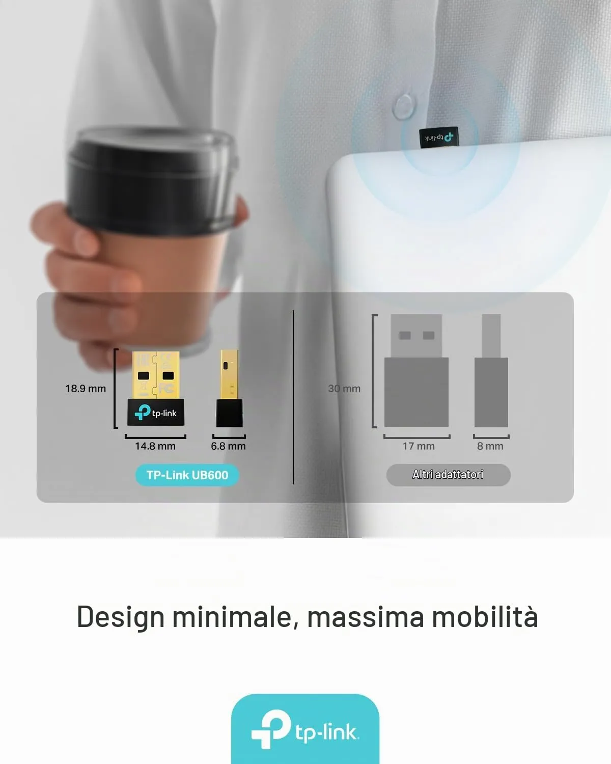 TP-Link UB600 Adattatore USB Bluetooth 6.0 Nano Wireless per PC - immagine 6
