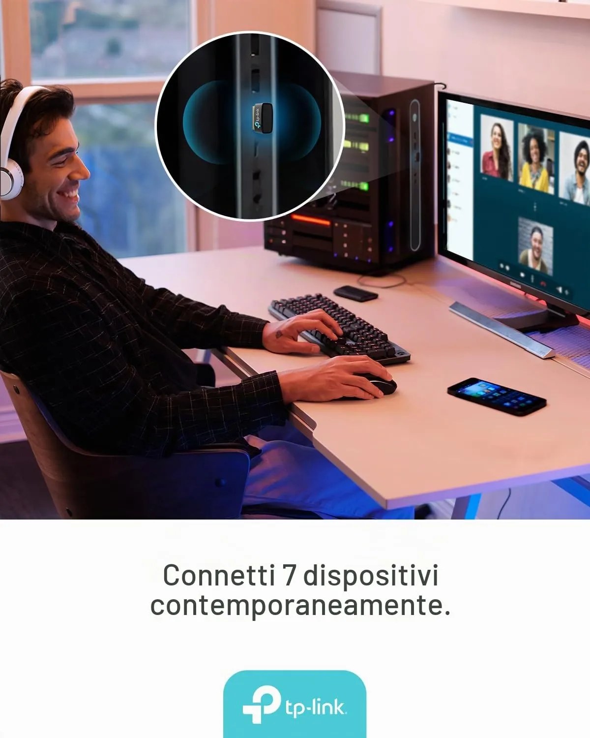 TP-Link UB600 Adattatore USB Bluetooth 6.0 Nano Wireless per PC - immagine 7