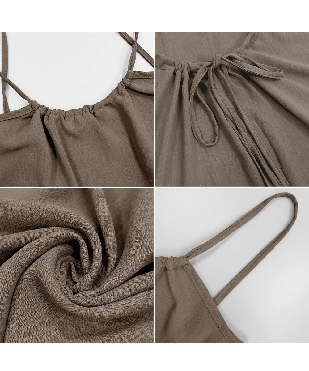 ABINGOO Vestito Estivo Lungo Donna Schiena Scoperta Maxi Abito - immagine 6
