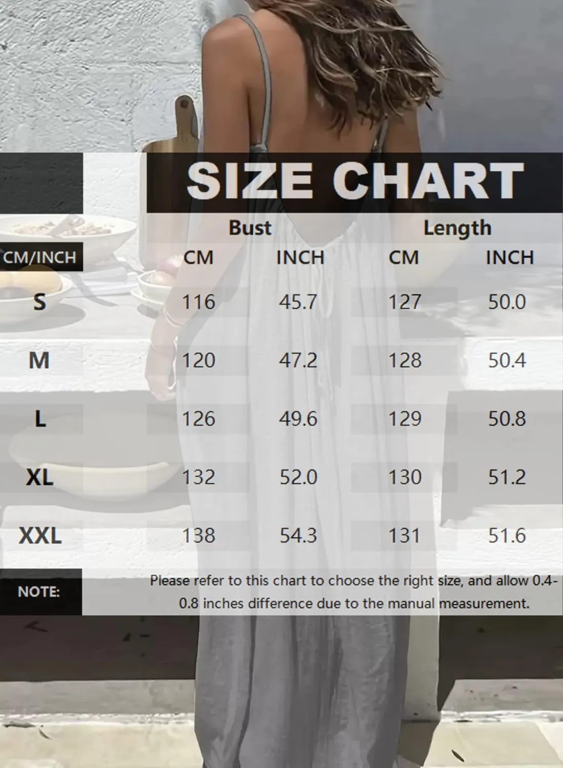 ABINGOO Vestito Estivo Lungo Donna Schiena Scoperta Maxi Abito - immagine 7