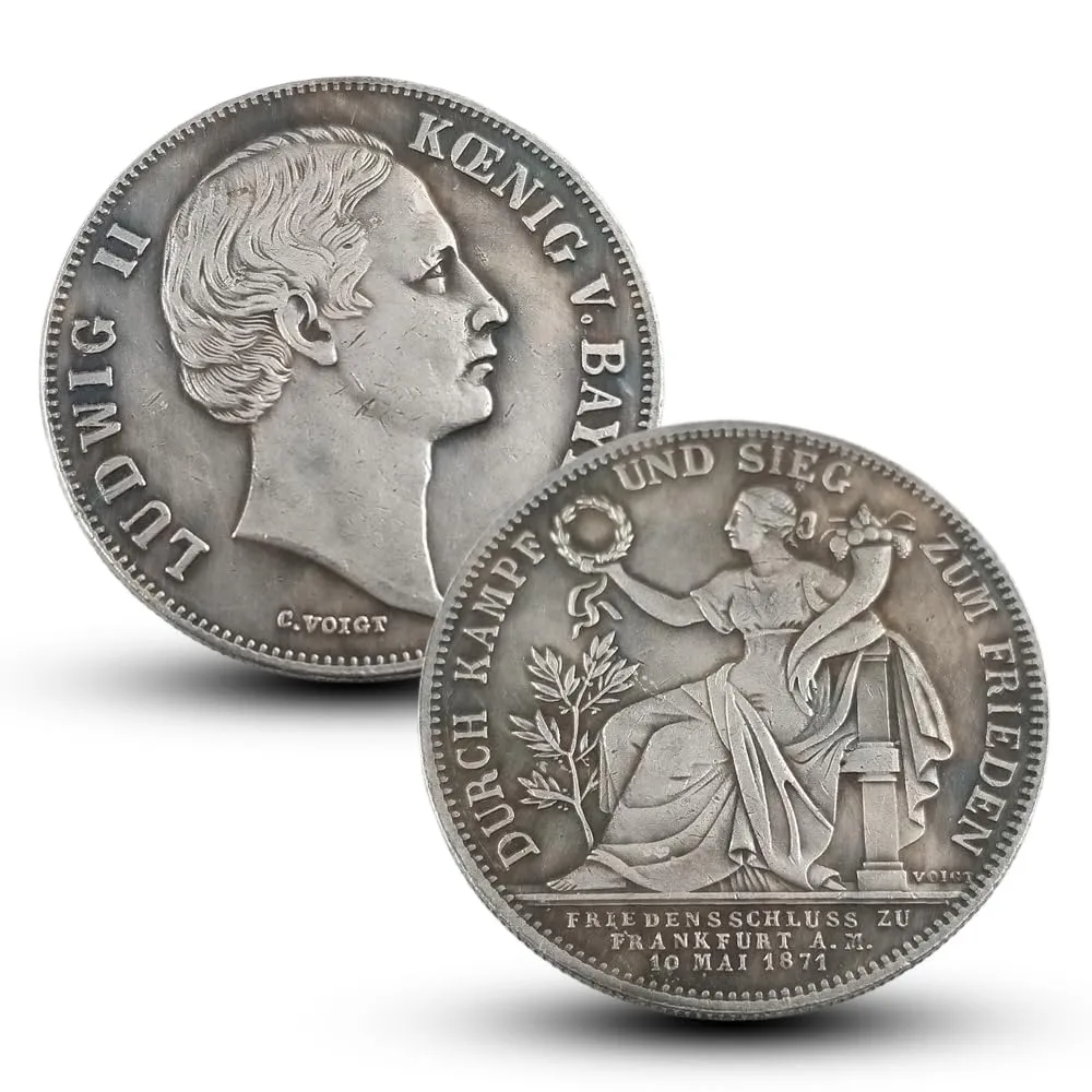 Riproduzione Monete Antiche Germania 1871 - Collezione Monete Argento Europee per Collezionisti - immagine 1