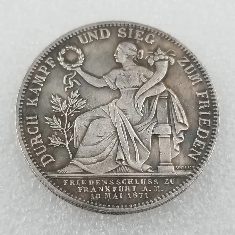 Riproduzione Monete Antiche Germania 1871 - Collezione Monete Argento Europee per Collezionisti - immagine 2
