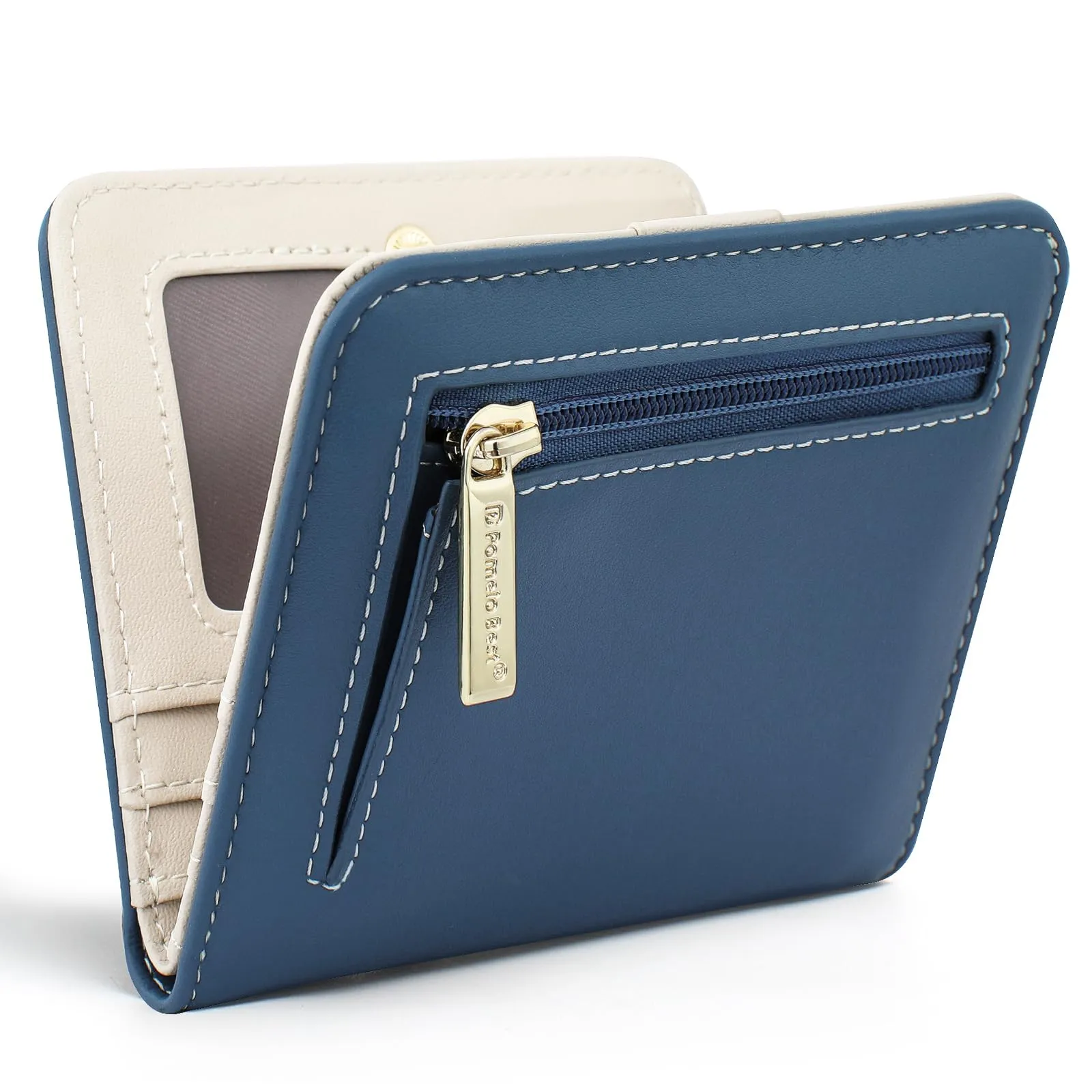 Pomelo Best Portafoglio da Donna Piccolo in Pelle PU con Blocco RFID, Blu Smog - immagine 7