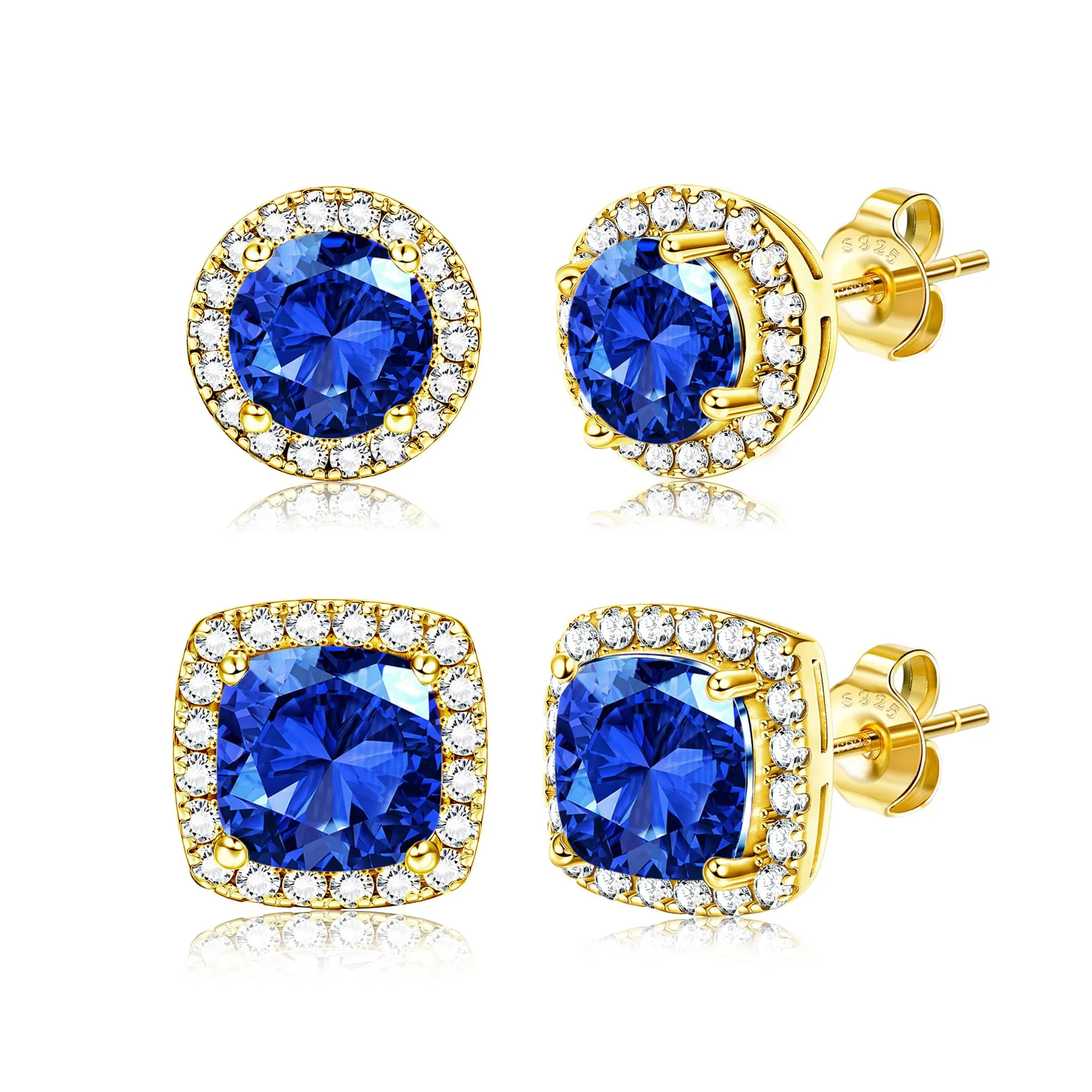 Dochais Orecchini in Argento Sterling 925 con Zirconi Cubici per Uomo e Donna - immagine 1