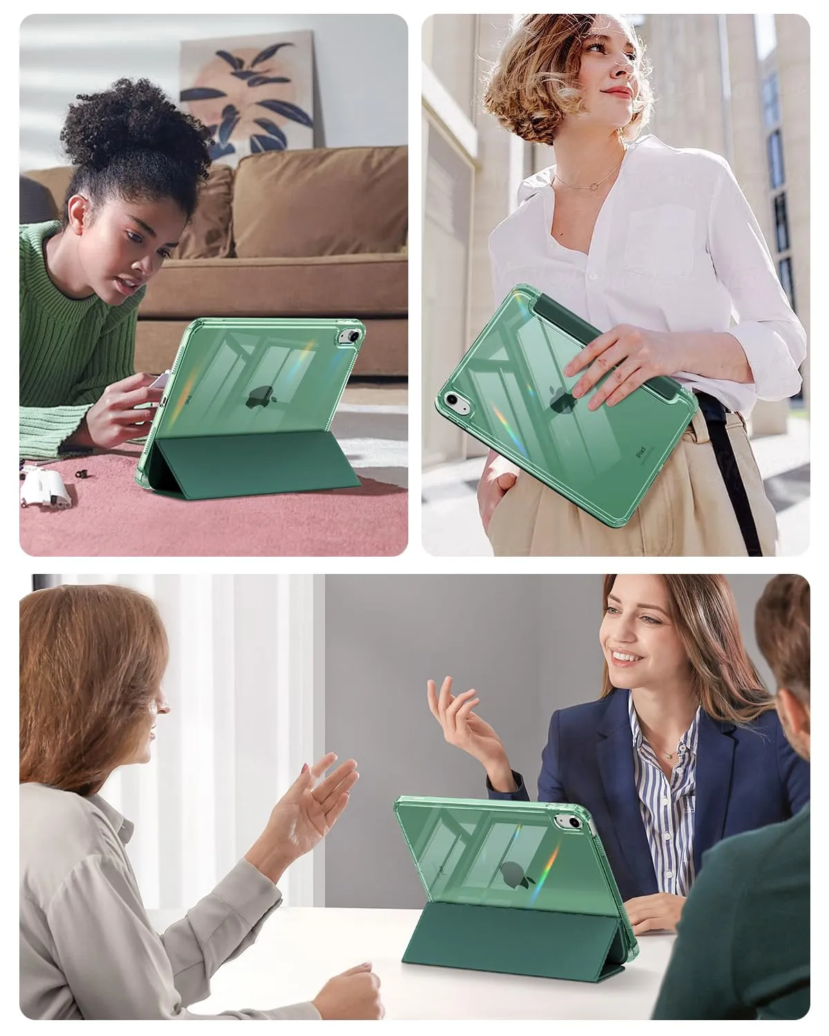 MoKo Custodia per iPad 11ª Gen 11" e iPad 10ª Gen 10.9", Verde Notte - immagine 9