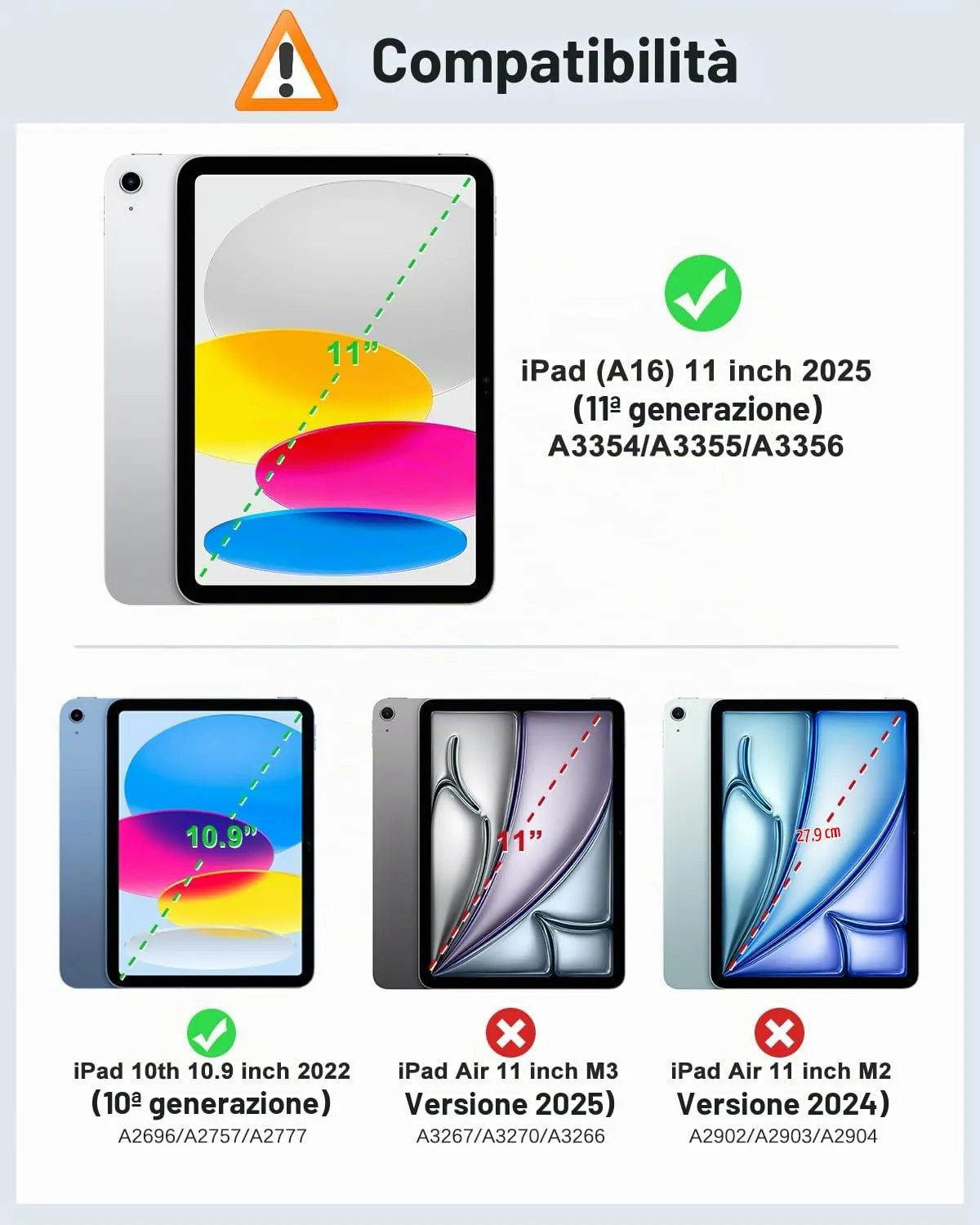 MoKo Cover per iPad 11ª Gen 11" e iPad 10ª Gen 10.9", Nero - immagine 2