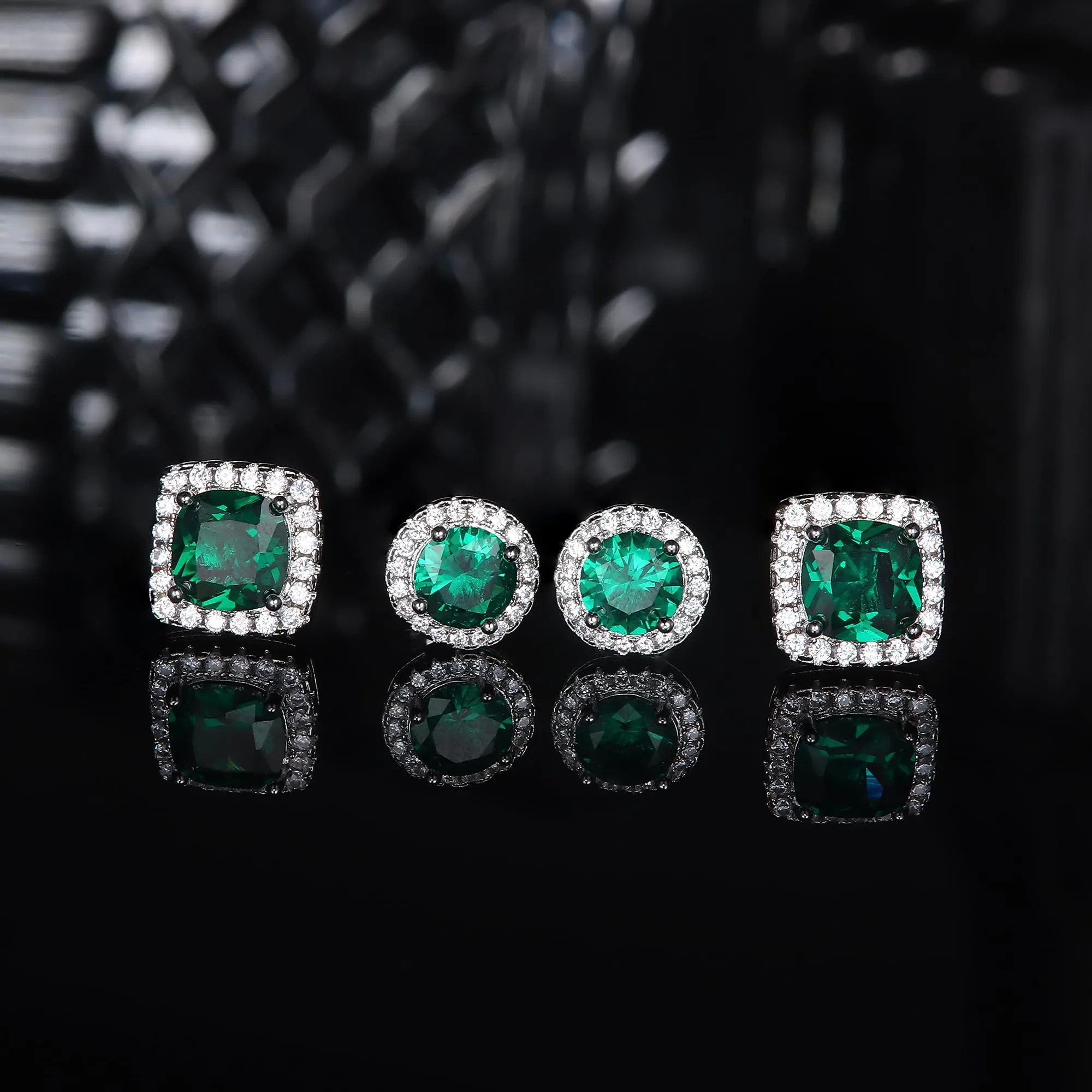 Dochais Orecchini in Argento Sterling 925 con Zirconi Cubici per Uomo e Donna - immagine 5