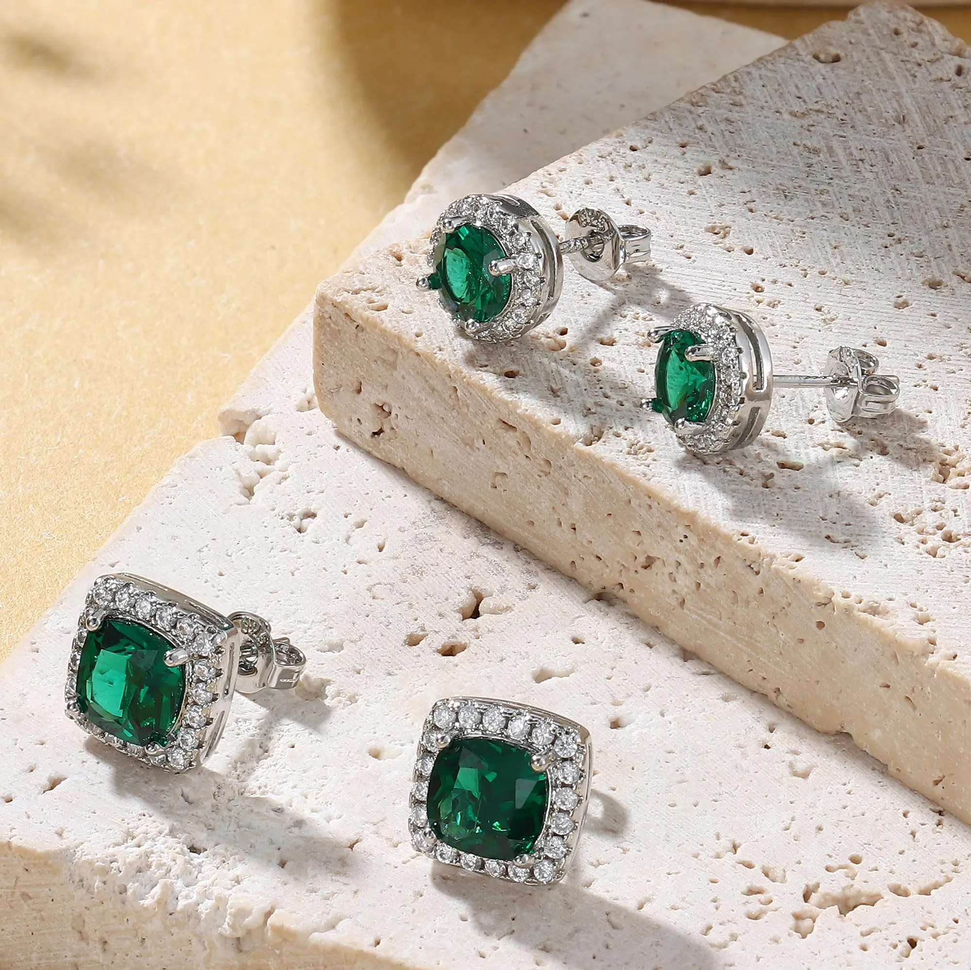 Dochais Orecchini in Argento Sterling 925 con Zirconi Cubici per Uomo e Donna - immagine 6