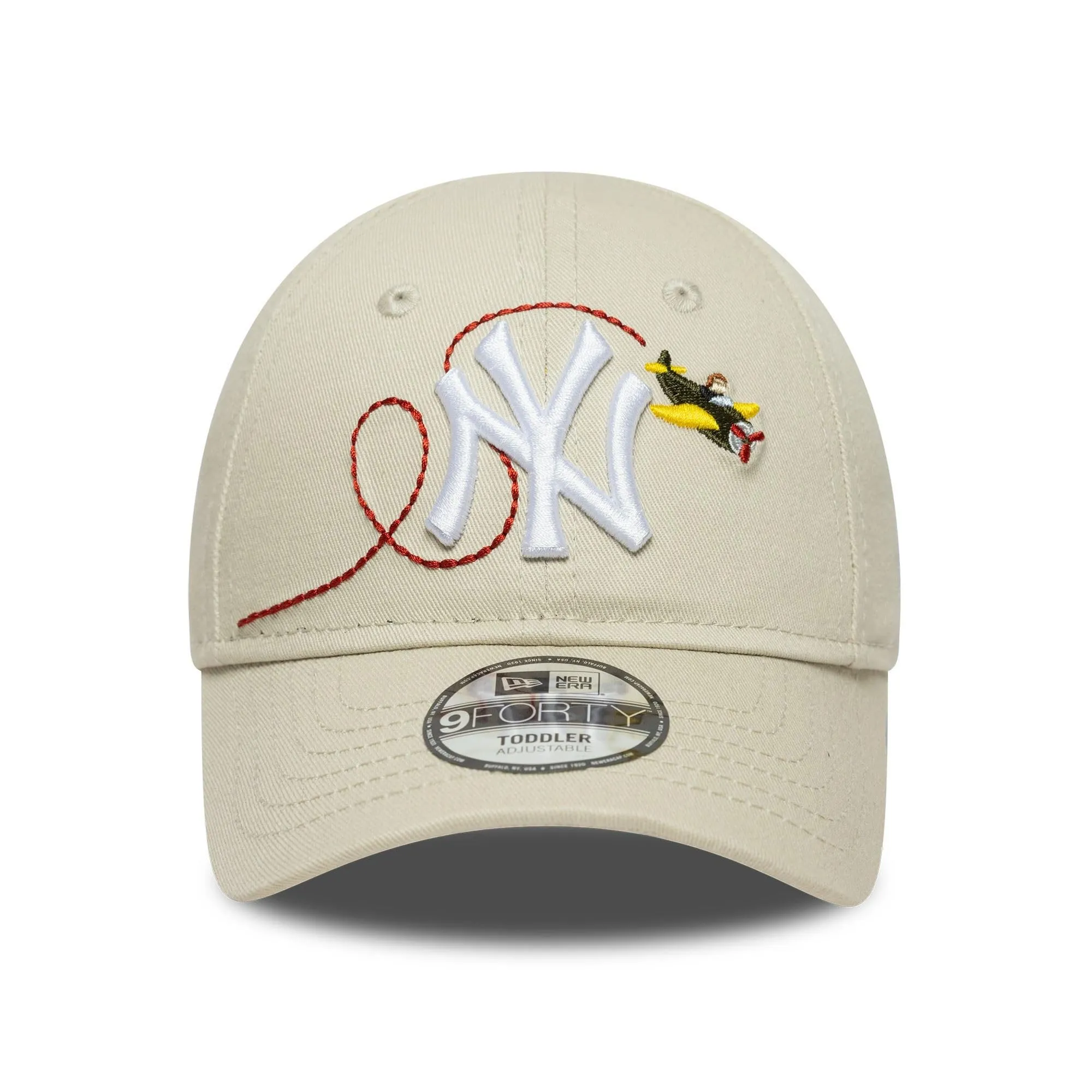 New Era New York Yankees MLB Plane Icon 9Forty Toddler Cap - Beige - immagine 2