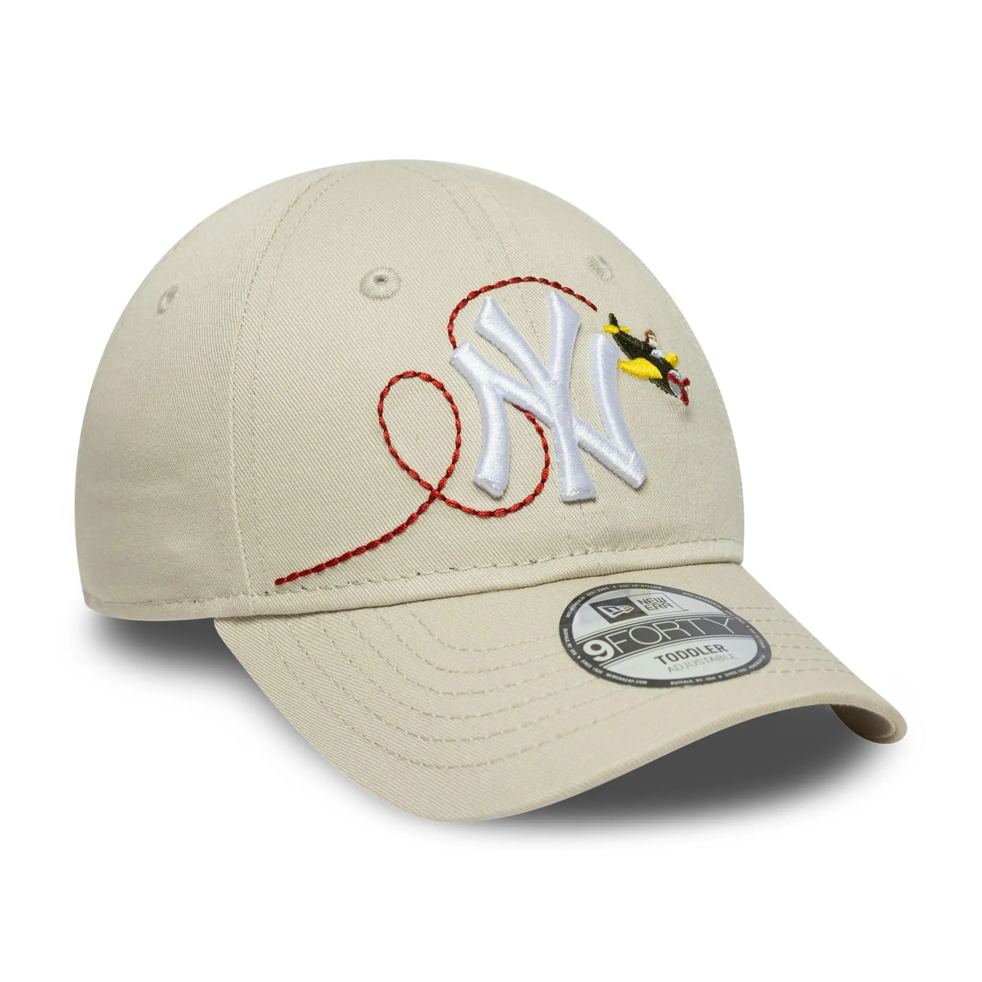 New Era New York Yankees MLB Plane Icon 9Forty Toddler Cap - Beige - immagine 3