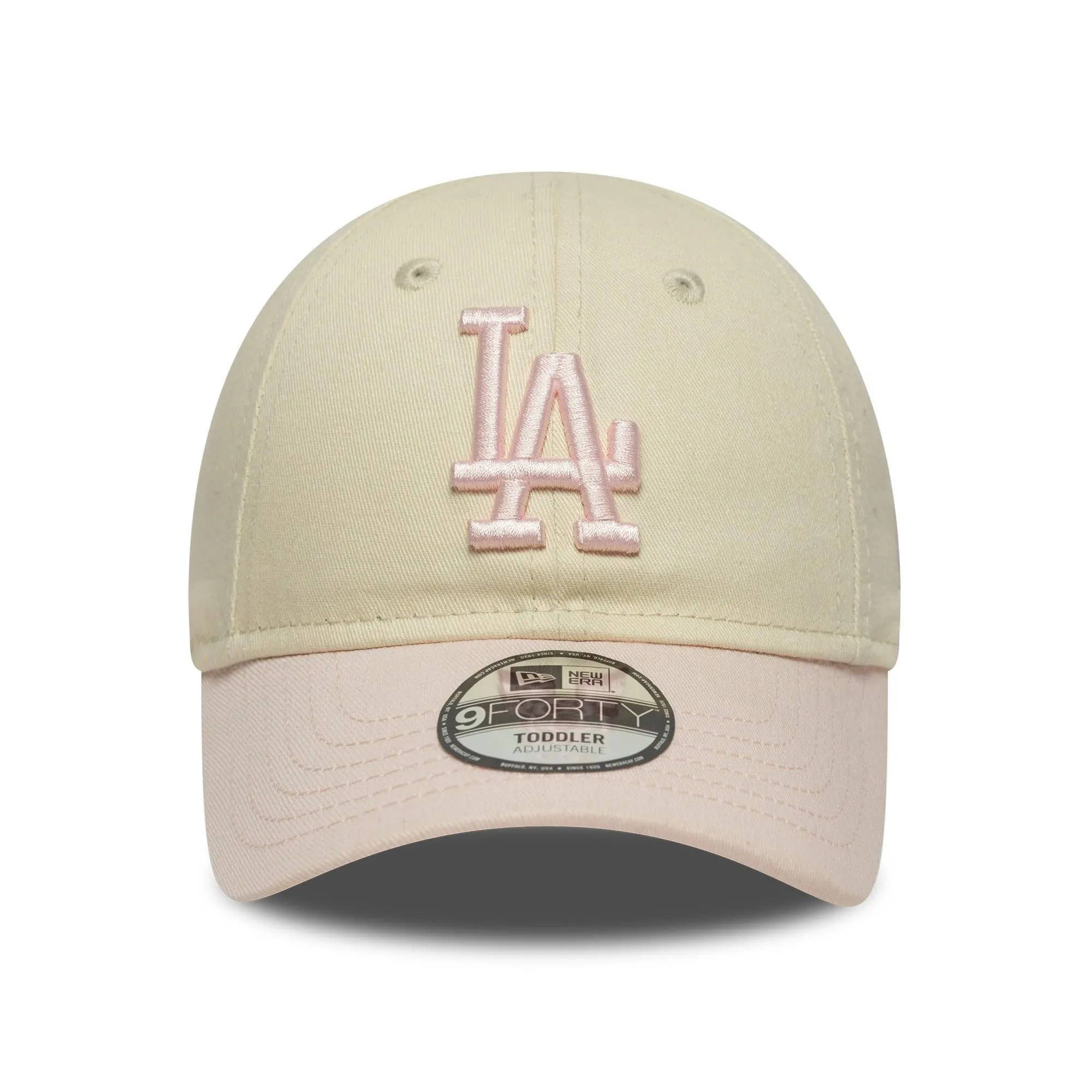 New Era Los Angeles Dodgers MLB League Essential 9Forty Toddler Cap - Beige/Rosa - immagine 2