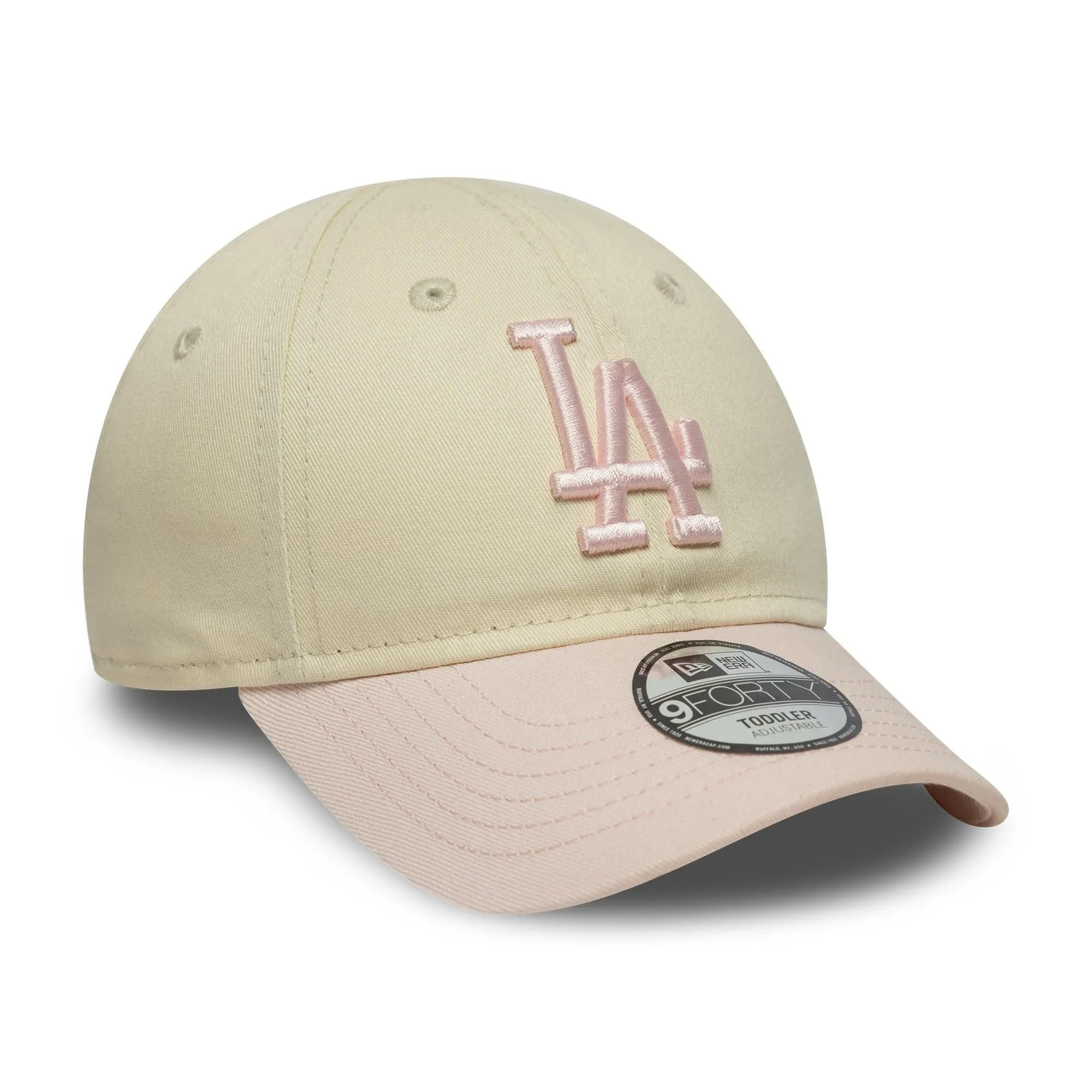 New Era Los Angeles Dodgers MLB League Essential 9Forty Toddler Cap - Beige/Rosa - immagine 3