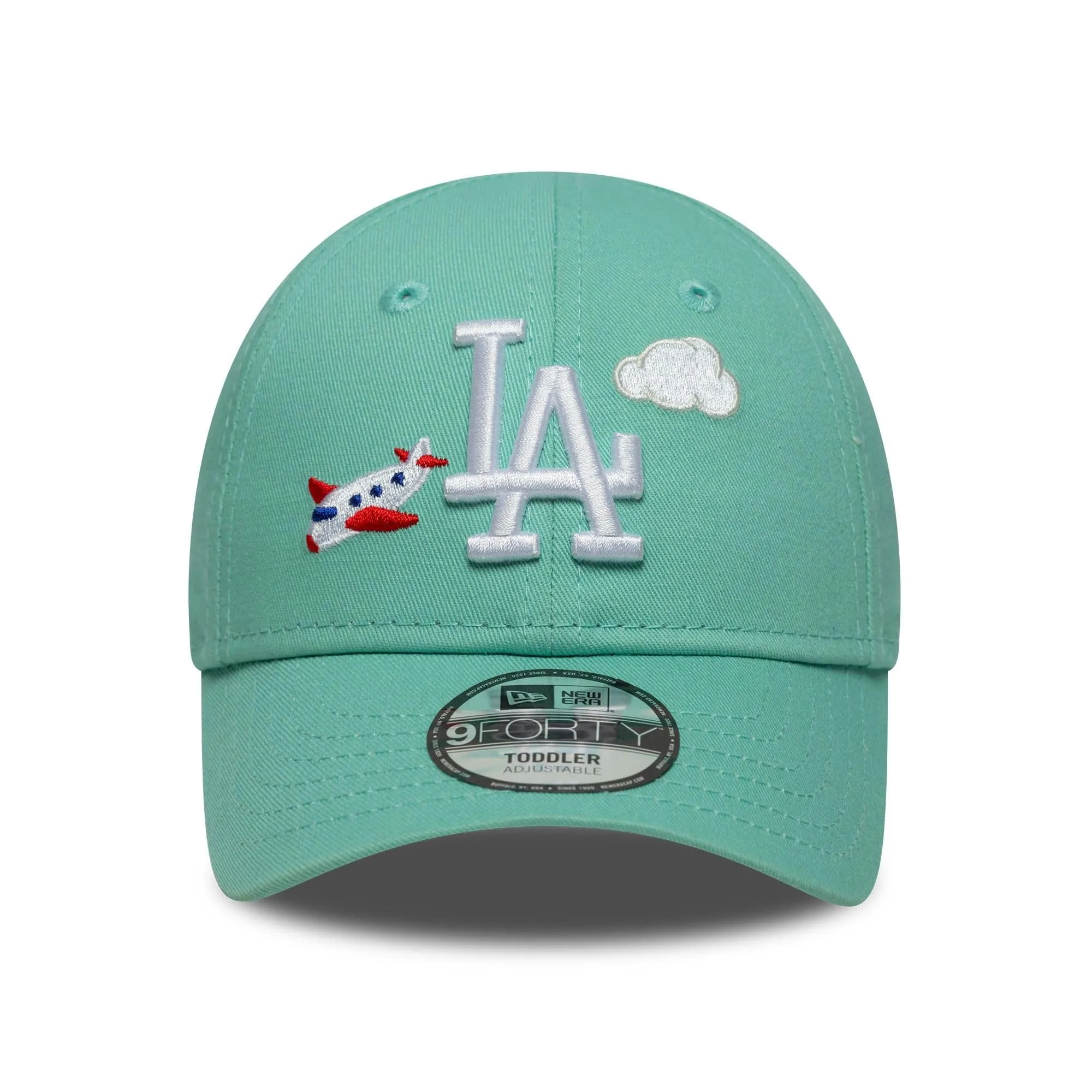 New Era Los Angeles Dodgers Plane Icon 9Forty Toddler Cappellino Verde Menta - immagine 2