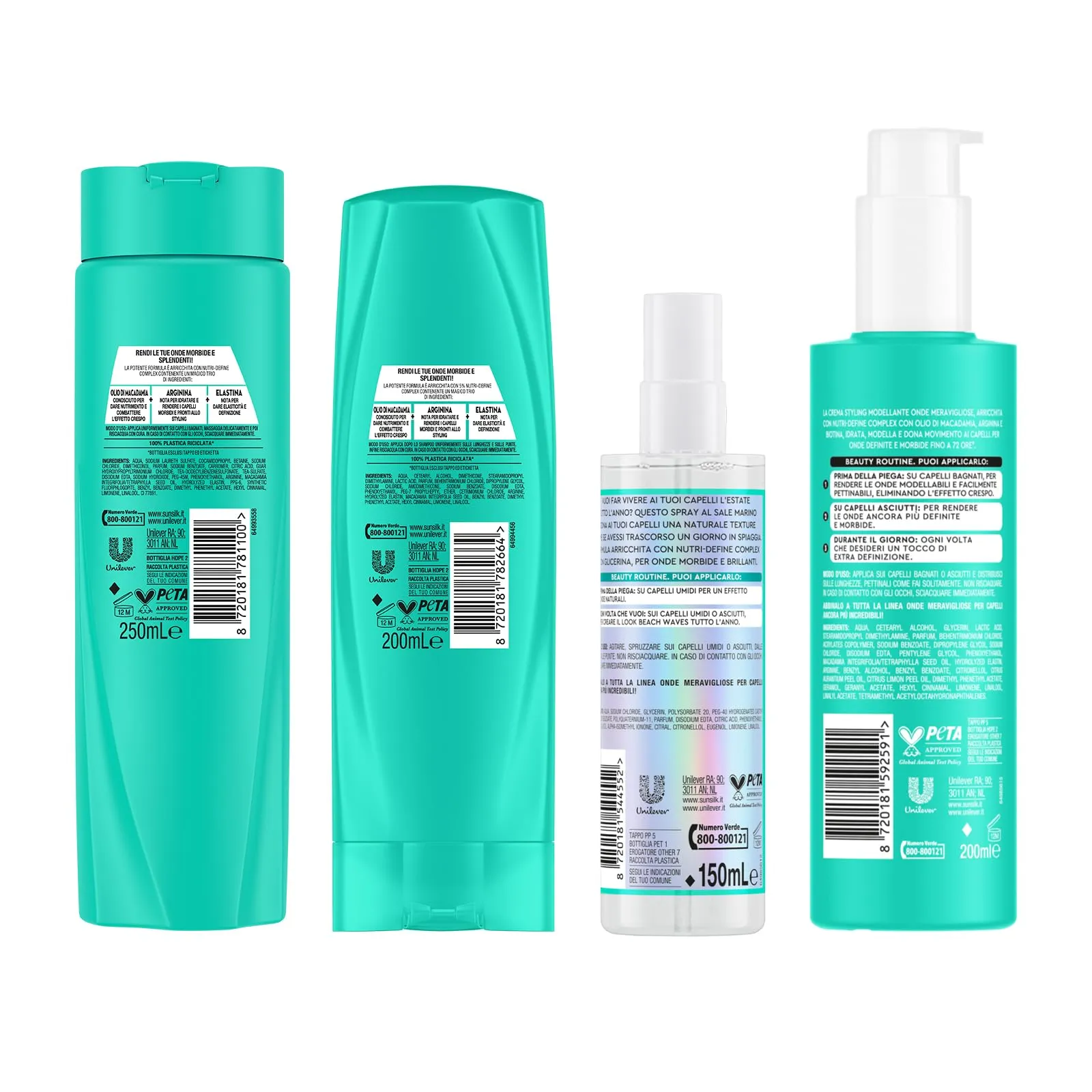 Sunsilk Kit Onde Meravigliose Set 4 Prodotti per Capelli Mossi - immagine 5