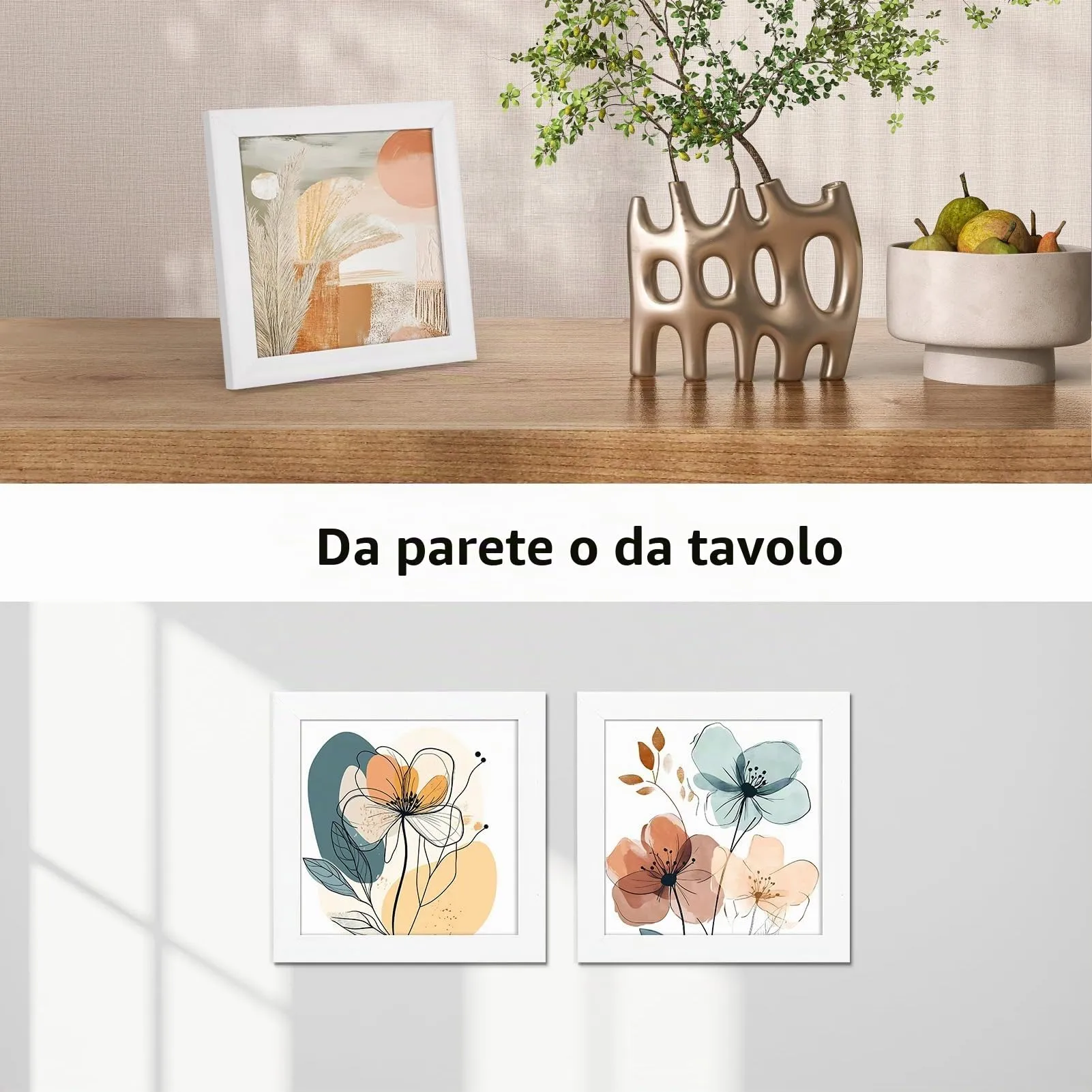 Giftgarden Cornice in PVC Bianca 10x10 cm - immagine 4